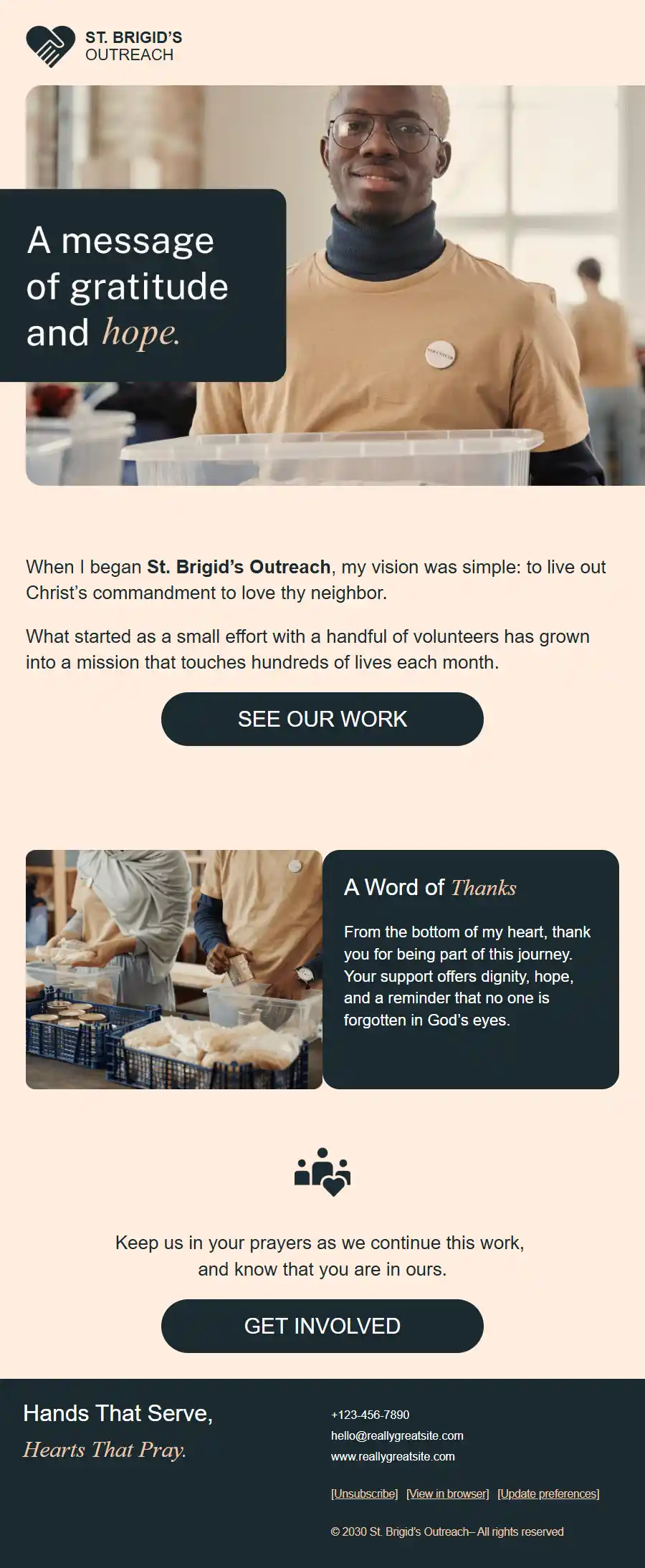Charity Outreach Design