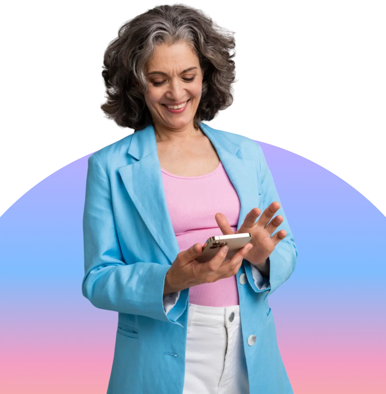 Woman with phone