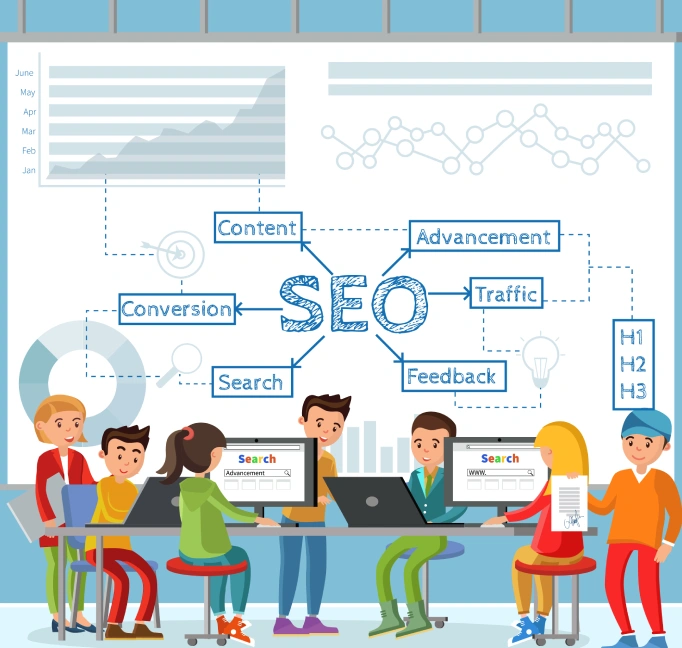 Illustration related to education seo agency in abu dhabi