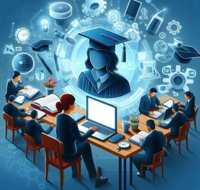 Illustration related to education website development agency in abu dhabi