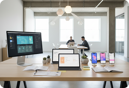 real estate website delivery screens